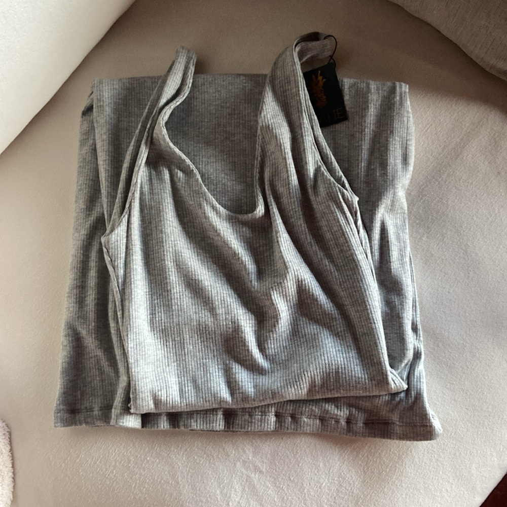 Skatie Kelsey Gray Knit Midi Dress Size XS